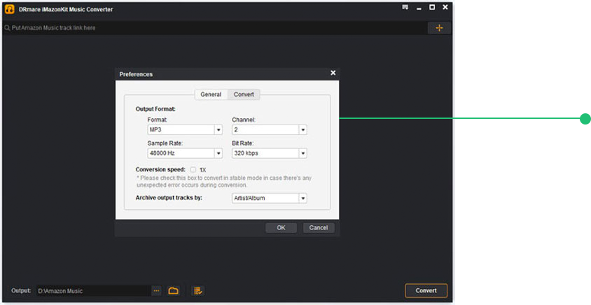 customize unlimited music output format