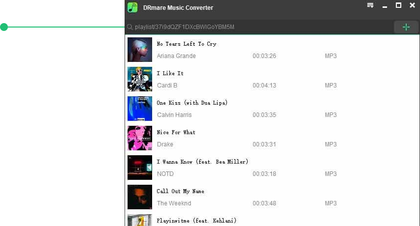 load spotify songs into drmare