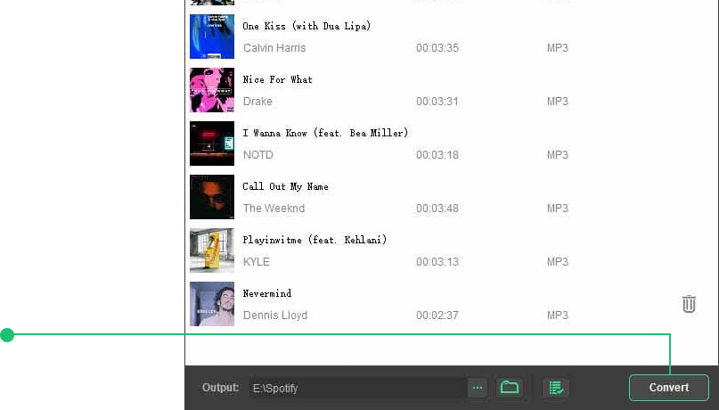 convert spotify music