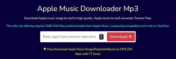 convert apple music to mp3 online free by aaplmusicdownloader