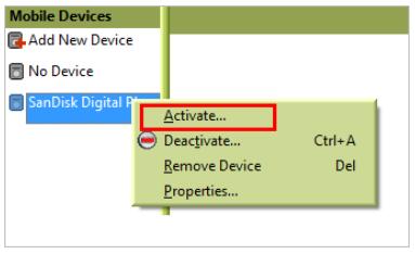 activate sandisk clip by audible manager