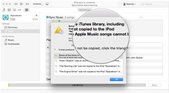 add apple music to ipod nano