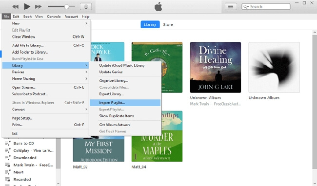 import fantasy audiobooks to itunes