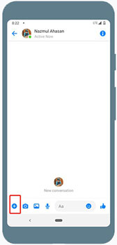 conversation screen on facebook desktop