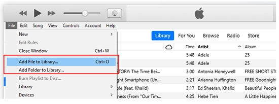 upload downloaded spotify music files to itunes