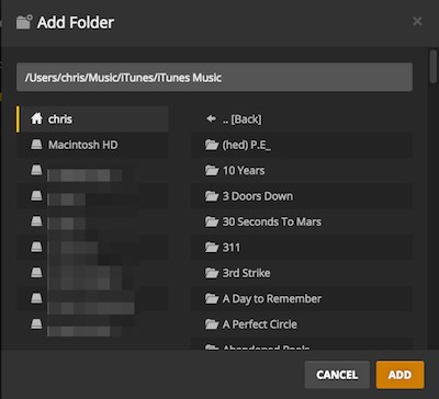 add itunes movies to plex media server