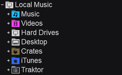 add tidal to virtual dj from local folder