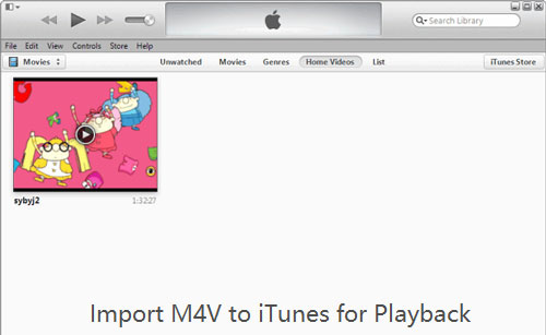 add m4v to itunes
