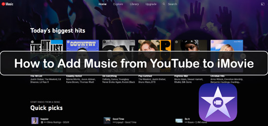 how to put music on imovie from youtube