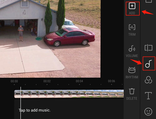 add music to dji fly video
