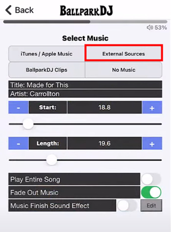 add and use spotify with ballpark dj