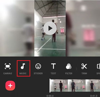 add spotify music to tiktok via inshot