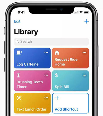 siri shortcuts interface