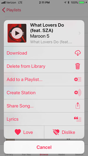 add songs to apple music collaborative playlist on mobile phone
