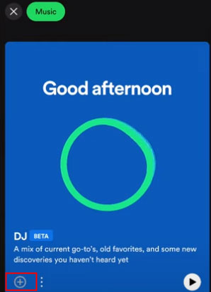 add spotify dj songs