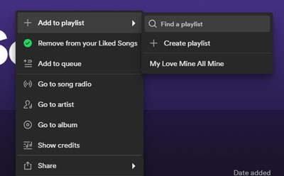 add spotify liked songs