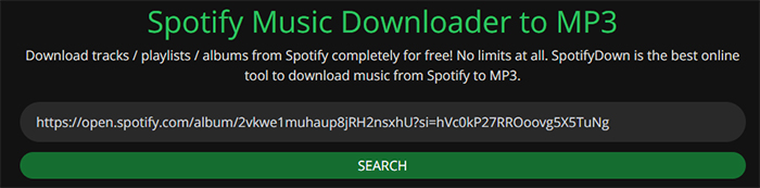 add spotify files online to spotifydown