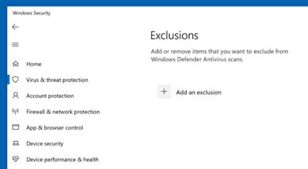 add spotify to whitelist of windows defender