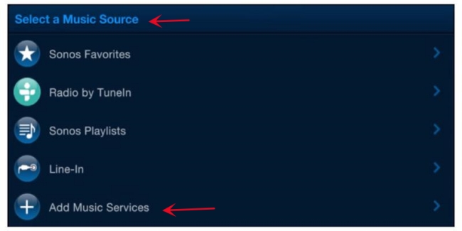 add tidal to sonos on computer