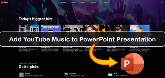 how to add music to powerpoint from youtube
