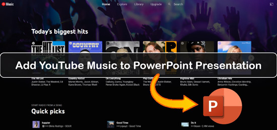 how to add audio music to powerpoint from youtube