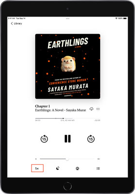 change apple music speed for audiobooks