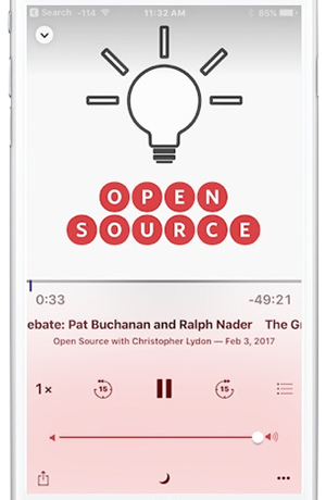 adjust apple music speed for podcast