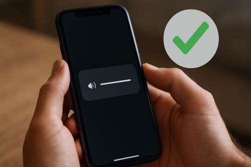 adjust the volume button on a smart phone