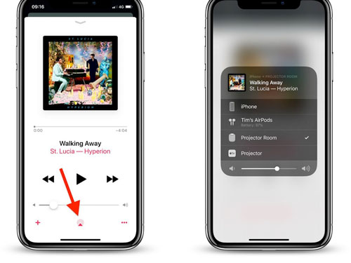 play apple music on multiple devices via airplay on iphone