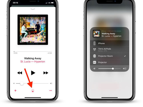 airplay apple music to roku on iphone