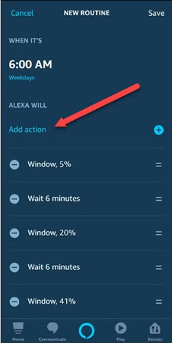 set tidal music as alarm via alexa routines