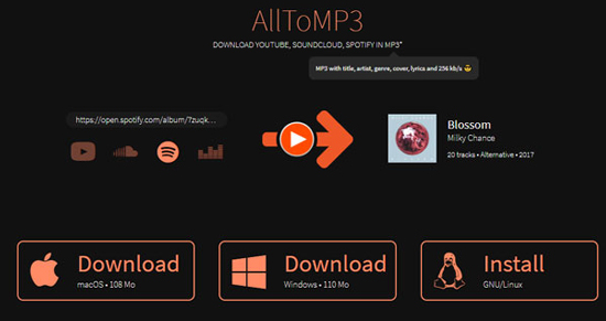 alltomp3 free spotify music converter mac