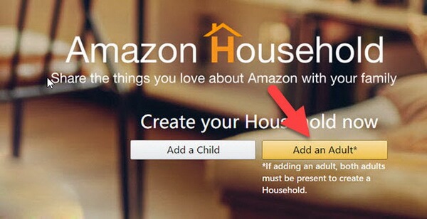 amazon household add an adult