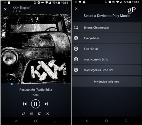 get amazon music on sony tv by chromecast on android