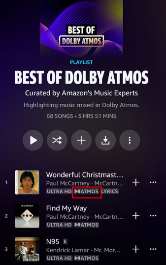 amazon music dolby atmos tag