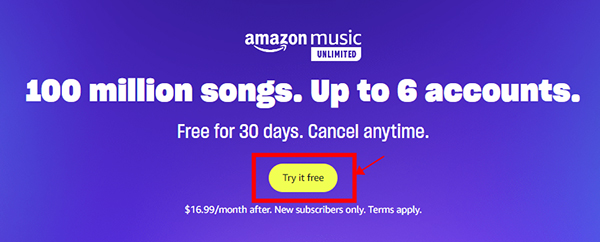 amazon music family plan free trial