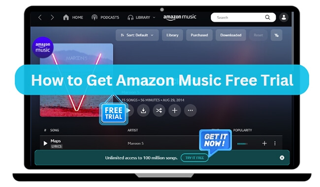 amazon music free trial