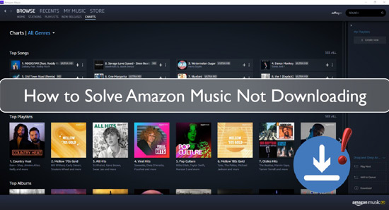 amazon music not downloading