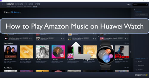 play amazon music on huawei watch