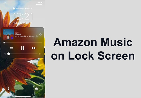 amazon music on lock screen