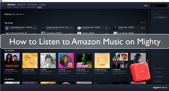 amazon music on mighty