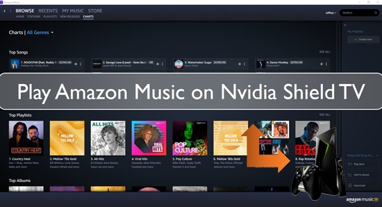 amazon music on nvidia shield tv