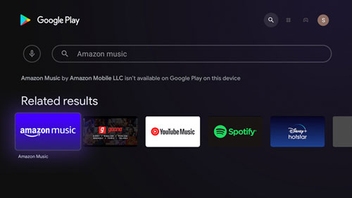 install amazon music on sony tv