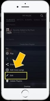 edit amazon music playlist