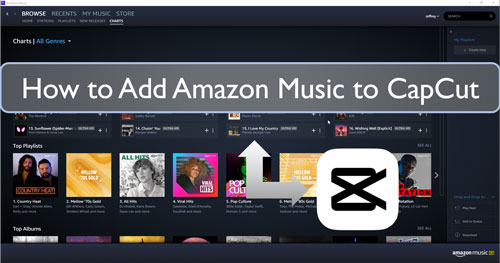 amazon music to capcut