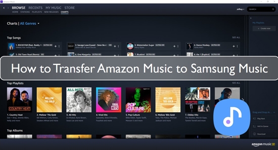 amazon music to samsung music