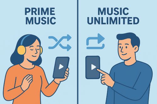amazon prime music vs unlimited specifics