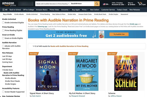 amazon prime reading