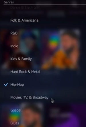 amazon music stations genres