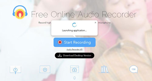 set up apowersoft free online audio recorder